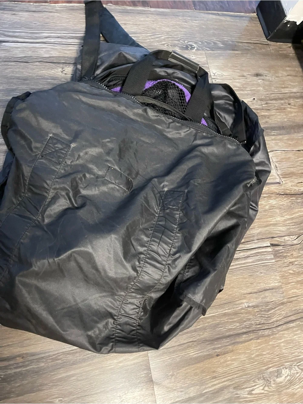 R.E.I. Evaporator Duffel LARGE Discontinued Black w/ Shoulder Strap Made in USA